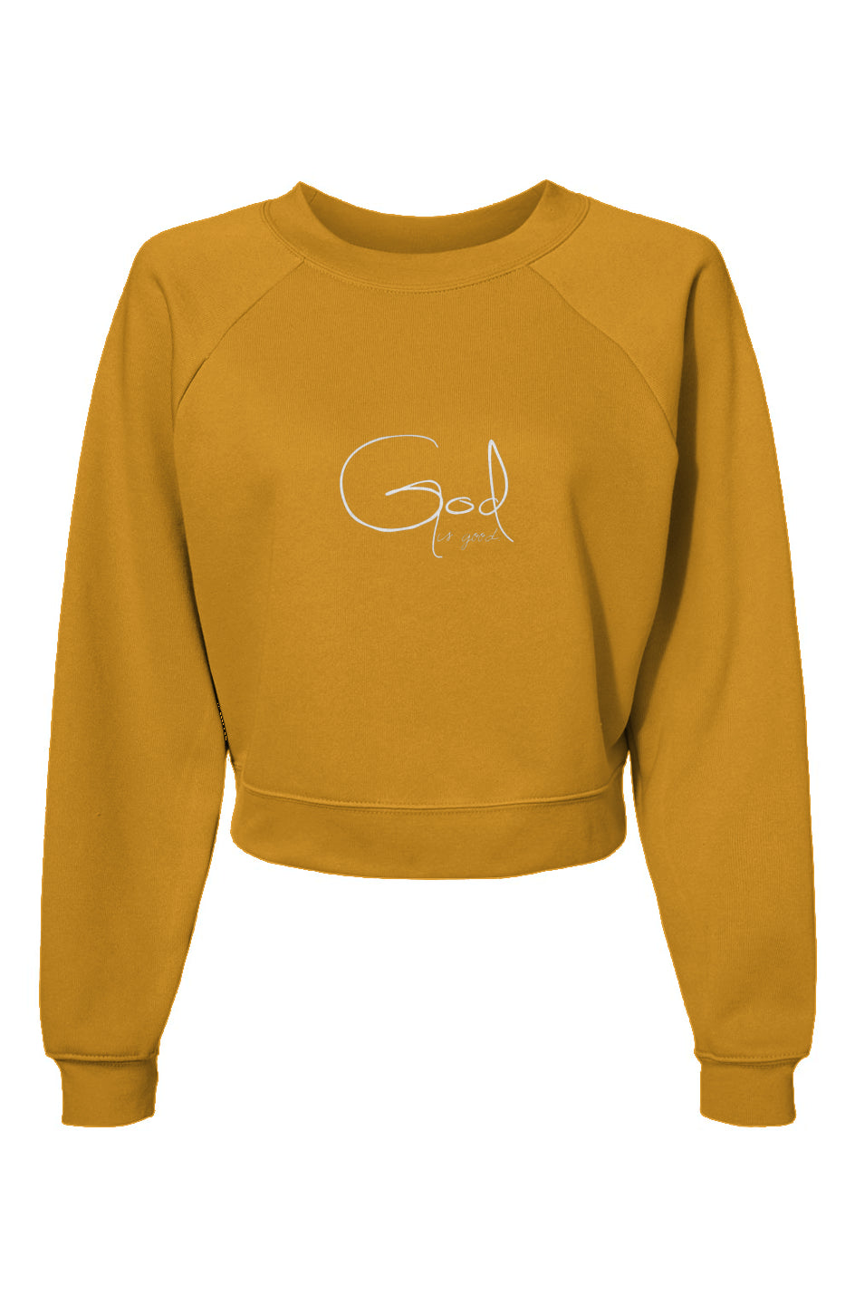 Stay Cozy in Faith with Our Women's 'God is Good' Pullover Fleece Sweatshirt