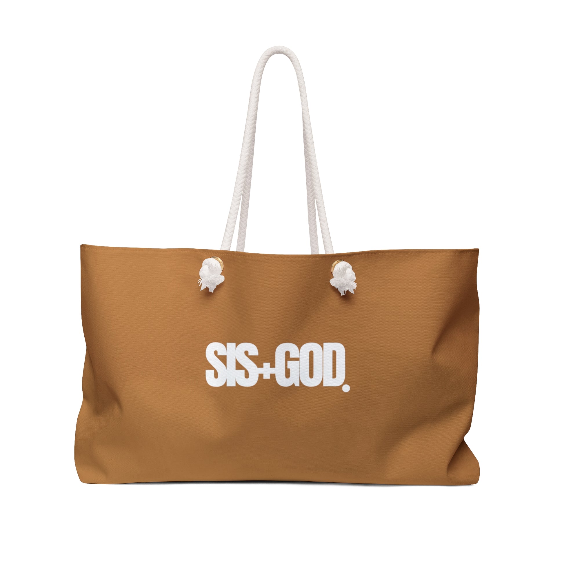 Sisterhood in Faith: SIS+God Weekender Bag for Stylish and Spiritual Travel - U+GOD