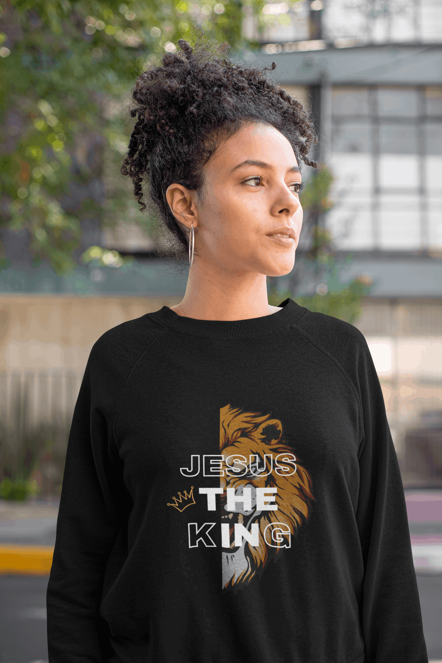 U+GOD Unisex Sweatshirt: Embodying Faith and Empowerment with Jesus the King - U+GOD