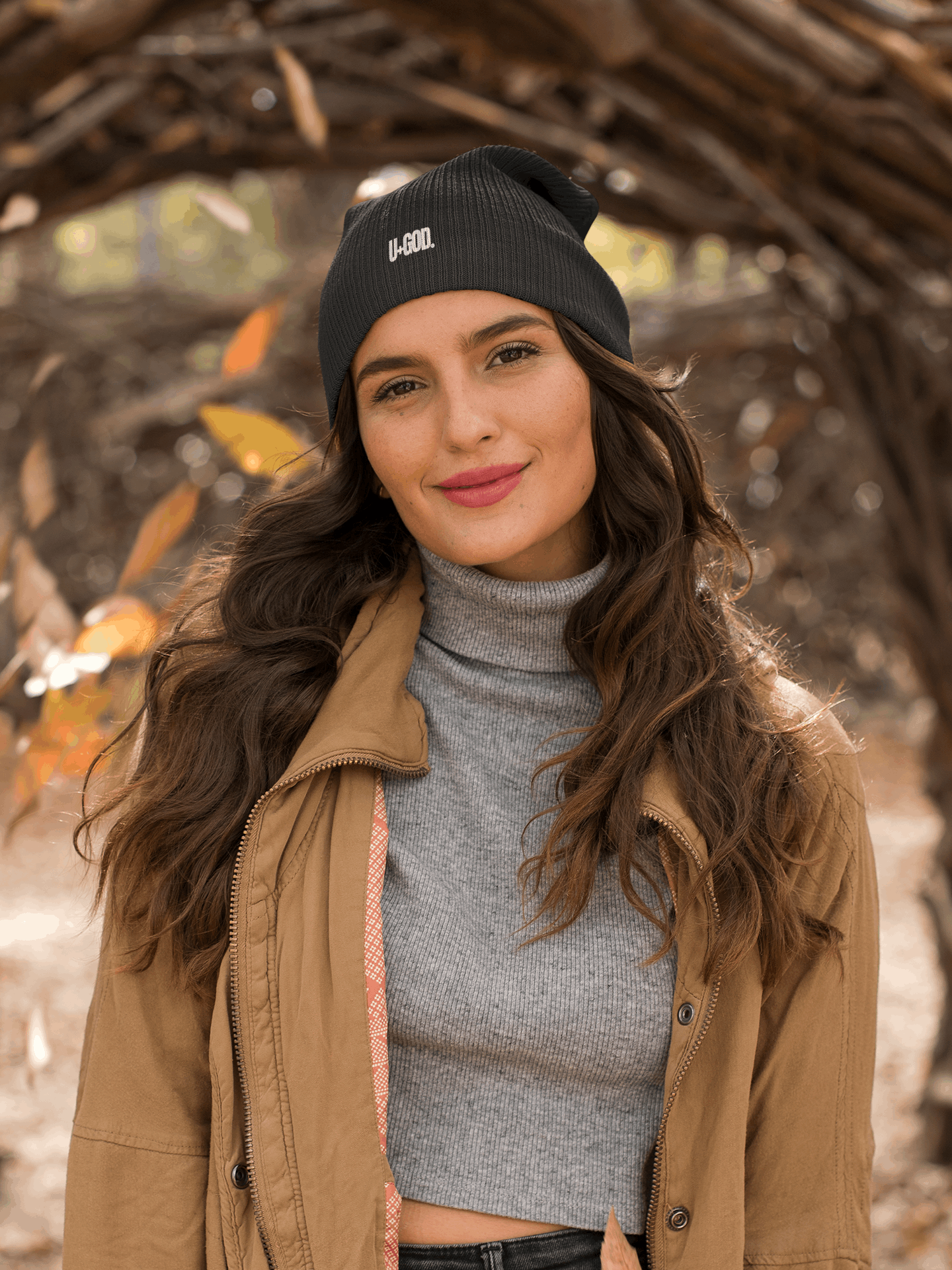 U+GOD Sustainable Chunky Rib Knit Beanie: Warmth and Style for Your Spiritual Journey - U+GOD